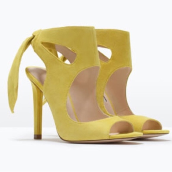 Suede Zara tie back heels - Picture 4 of 9